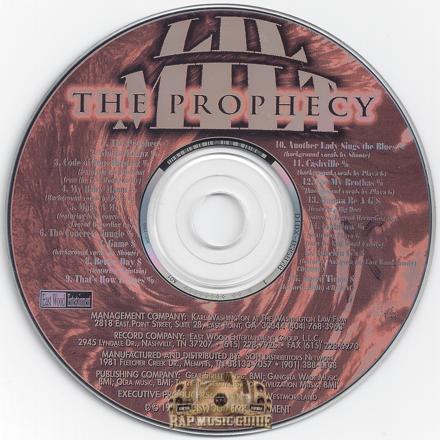 LIL MILT THE PROPHECY G-LUV掲載大名盤 G-rap - 洋楽
